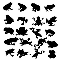 Cute frog SVG, SVG for Cricut and Silhouette - obrazy, fototapety, plakaty