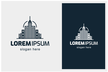 city logo, real estate logo vector 