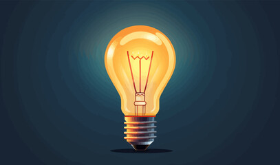 light bulb isolated vector style illustration