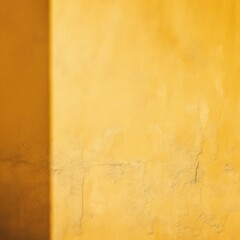 Mustard wall with shadows on it