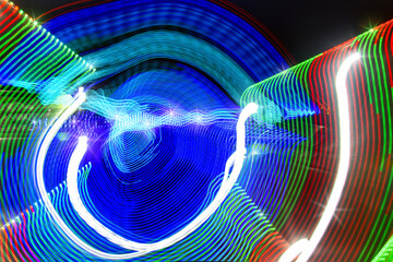 Light Painting with fair colors for colorful experimental backgrounds