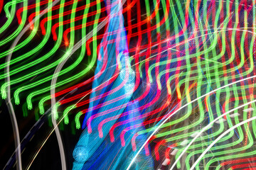 Light Painting with fair colors for colorful experimental backgrounds