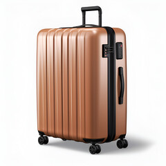 Travel suitcase isolated on white background 