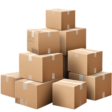 stacked corrugated boxes