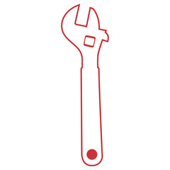 Wrench vector icon