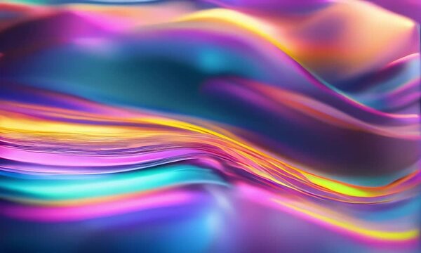 Opulent Overture: Vibrant Holographic Liquid Opus