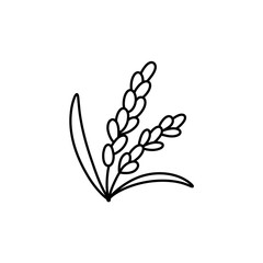 Obraz premium Hand drawn cereal icon