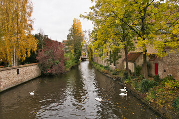 Fototapeta na wymiar Bruges Channels
