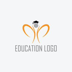 education schooling academy logo design vector