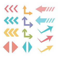 シンプルな矢印のアイコンセット