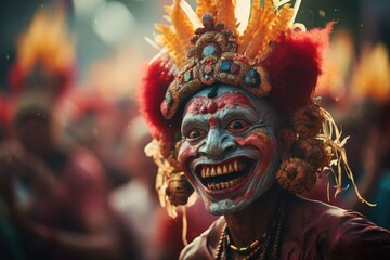 Fototapeta na wymiar Indonesia Nyepi: an indonesian cultural gem, a serene journey into tradition and spirituality, indonesian celebrations lifestyle