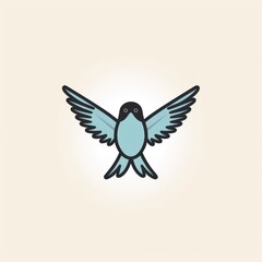 abstract Bird logo icon illustration