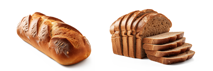 Set of breads on transparency , png