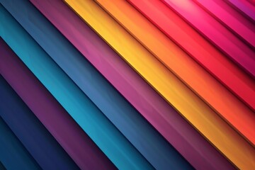 Obraz premium Motley colored strips rainbow multi color symbolic tape, bright light energetic. Neon line dynamicity. Abstract backdrop smooth shiny illustration. lgbtq2s+ vivid glowing luminous wallpaper