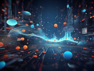 Abstract technology big data background concept.

