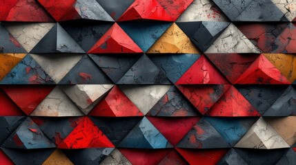 Abstract Geometric Background Triangles, Background HD, Illustrations