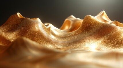Abstract Gold Bronze Wave Paper Background, Background HD, Illustrations