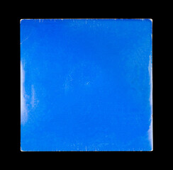 Vinyl Record Album EP Cover Texture Mockup. Realistic paper overlay with worn edges and damage...