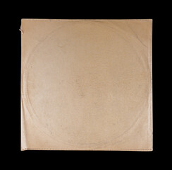 Vinyl Record Album EP Cover Texture Mockup. Realistic paper overlay with worn edges and damage...
