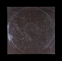 Vinyl Record Album EP Cover Texture Mockup. Realistic paper overlay with worn edges and damage...