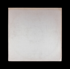 Vinyl Record Album EP Cover Texture Mockup. Realistic paper overlay with worn edges and damage...