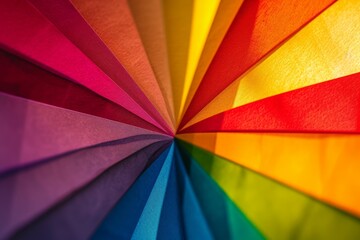 Fototapeta premium Motley colored strips rainbow multi color flair tape, bright light pride. Neon line ally. Abstract light stick smooth shiny illustration. lightstick vivid glowing luminous wallpaper