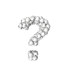 Symbol made from silver soccer balls