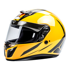 Fototapeta premium Motorcycle Helmet Isolated on Transparent Background