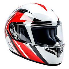 Motorcycle Helmet Isolated on Transparent Background