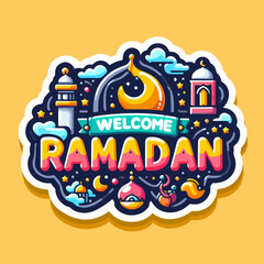ramadan text background intro template cover video product wallpaper