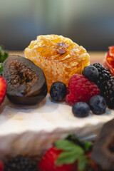 Delicious Fancy gourmet appetizers, close up Selective focus