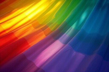 Motley colored strips rainbow multi color radiant tape, bright light ballet slipper. Neon line garnet. Abstract design smooth shiny illustration. polychromic vivid glowing luminous wallpaper - obrazy, fototapety, plakaty