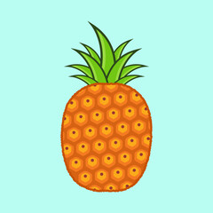 free vector illustration of pineapple isolated premium vector design free vector  food design 
