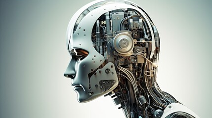 Internal Machine in Womans Head