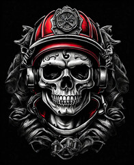 suitable for skull t-shirt printing