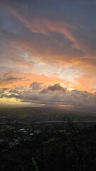 sunrise over the mountains