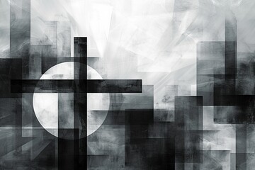 Artwork of christian cross.