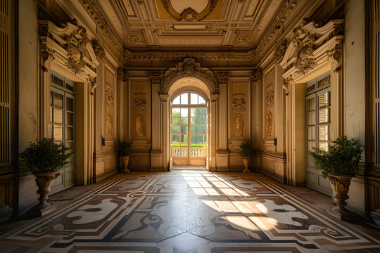 Interior hall of old money, real estate, english country house, stately home, aristicrat, noble, lord, country house, manor, downton abbey