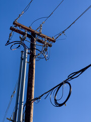 lines on a pole