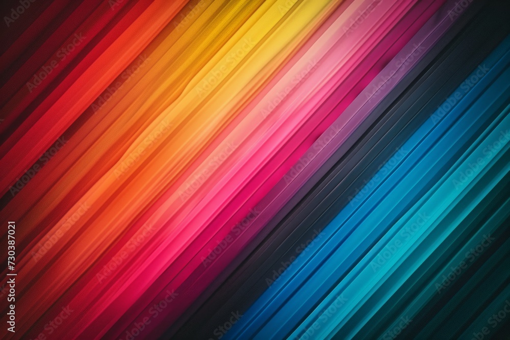 Poster gradient snippets rainbow multicolored color enriched shreds, neon light pansexual. vivid bright blu