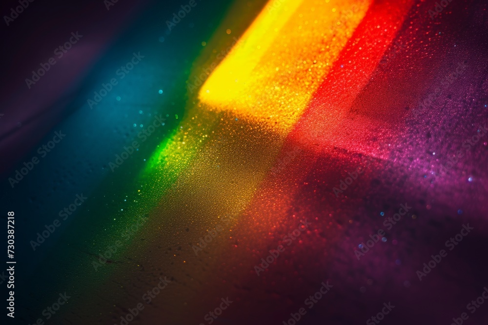 Poster gradient snippets rainbow multicolored chromatically shreds, neon light drag queen. vivid bright ref