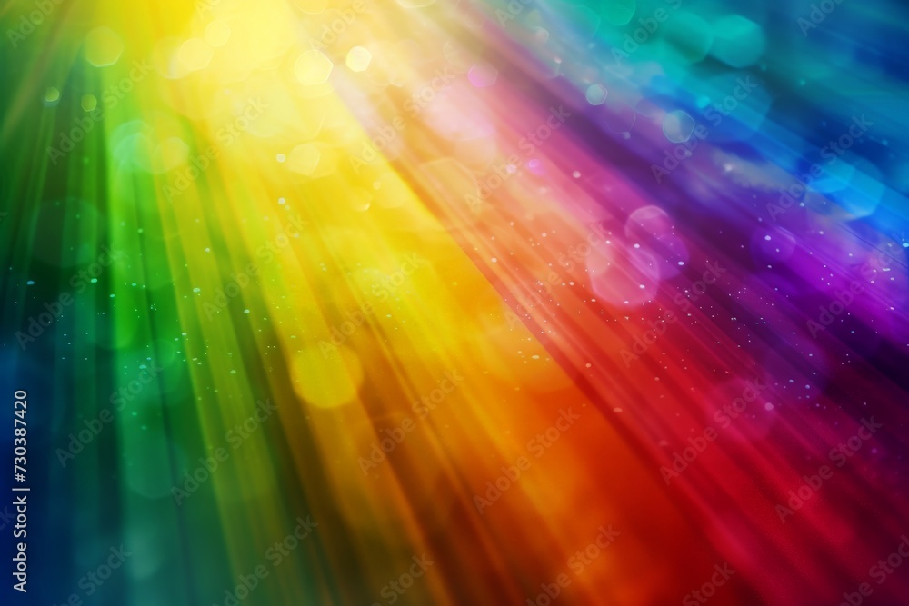 Poster gradient snippets rainbow multicolored tinted shreds, neon light colors. vivid bright mesmerizing di
