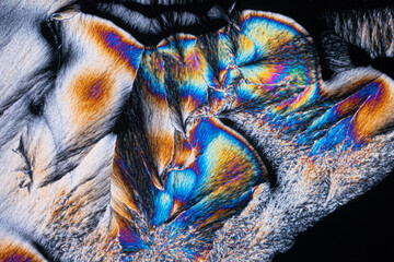 Abstract polarized light microscopy of crystallized substances