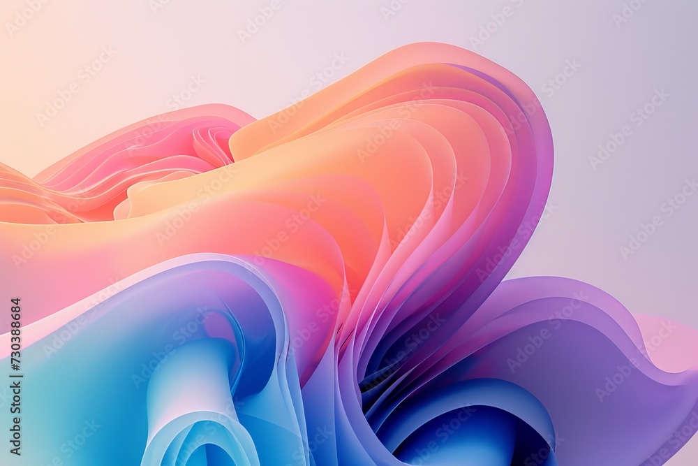 Poster gradient snippets rainbow multicolored dappled shreds, neon light queer theory. vivid bright hue. ge