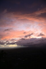 sunrise over the mountains