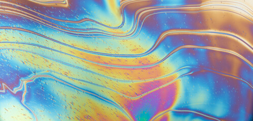 Thin-film Interference Iridescent Science Experiment Soap Colorful Texture Rainbow background Spectrum 