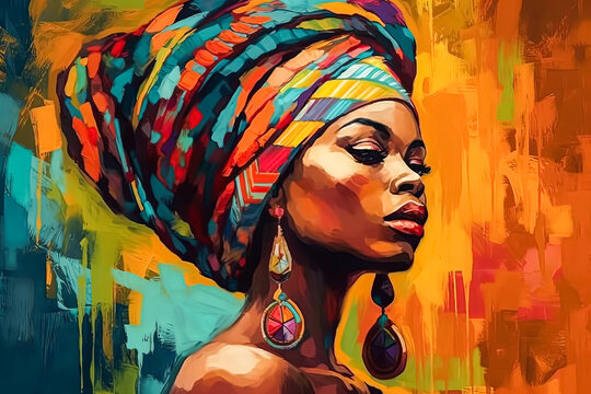 woman wearing tribal paint on her face