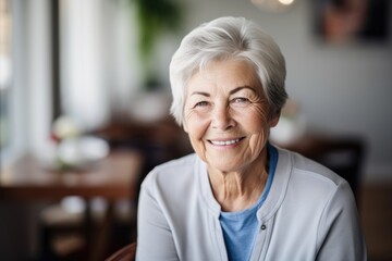 Fototapeta na wymiar Portrait of a senior woman in a nursing home