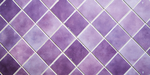 Violet and purple tiles wall background