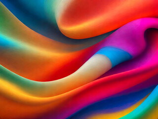 Multicolored background with a spiral design. abstract colorful flowing fabric, ethereal soft waves wallpaper 